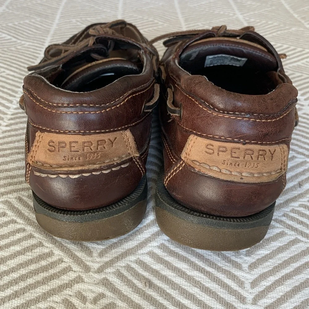 Mens Sperry leather loafers size 10.5 wide